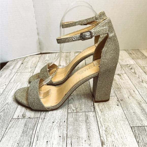 Michael by Michael Shannon Women’s Stella Sandal Size 8.5M Glitter Metallic - Picture 3 of 10